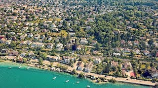 Drone Views of Switzerland in 4k Zollikon amp Küsnacht Goldbach  Zurich [upl. by Novihs]