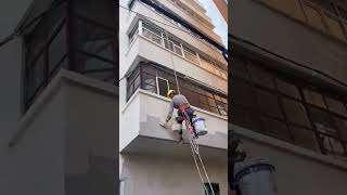 Waterproof cement mortar decoration process for brick house exterior wall [upl. by Atirehs994]