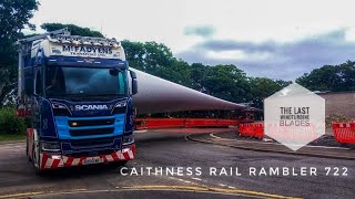 McFADYENS Transport Move The Last Windturbine Blades through Wick 160724 [upl. by Goda]