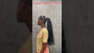 Sleek Ponytail In 30 Seconds💯 Water Wave Bouncy Ponytail On Thin Hair Ftelfinhair Review [upl. by Adnilym]