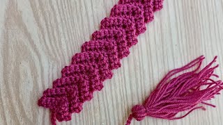 Amazing 🤩 crochet bookmark 🔖bookmark tutorialsb crochet ideas [upl. by Truscott689]