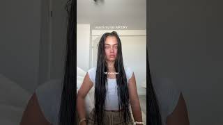 you asked for it watch my hair air dry 🤍 hairtutorial longhair hairgrowth hairshorts [upl. by Arihas410]