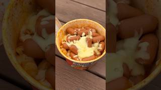 7 for Korean Convenience Store Cheese Tteokbokki Spaghetti  Sausage  Mark Set Meal [upl. by Mcclimans]