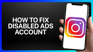 How To Fix Disabled Ads On Instagram Tutorial [upl. by Lenuahs]