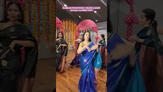 Navrai majhi group dance for bride mom amp aunties bridesmaids dancing in sarees [upl. by Launcelot]