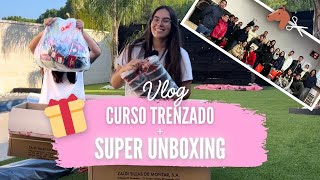 Primer CURSO de TRENZADO  Vlog y SÚPER UNBOXING [upl. by Maureene873]