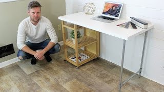 IKEA HACK  Computer Desk DIY Project [upl. by Burkhard]