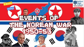 EVENTS OF THE KOREAN WAR [upl. by Magel]