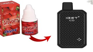 how to make iget star vape refill and repier vape unboxing vape vapelove [upl. by Nash392]