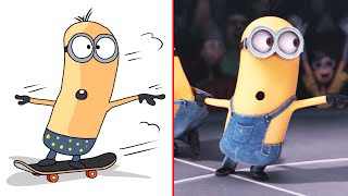 Minions Movie Funny Drawing Meme  Funny Minions 😂 [upl. by Venice]