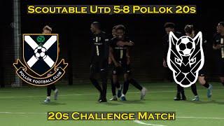 HIGHLIGHTS Scoutable United 20s 58 Pollok 20s  Challenge Match  260124 [upl. by Anos]