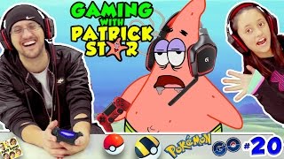 GAMING w PATRICK STAR FUNNIEST FGTEEV VIDEO Pokemon Go Jokes 20 Gen1 Pokedex Spongebob Style [upl. by Pirnot803]