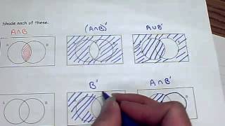 Shading Venn Diagrams [upl. by Bonaparte]