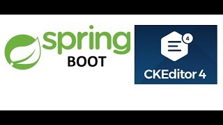 SPRING BOOT amp CKEDITOR4 1Add CKEditor4 amp image upload [upl. by Aicylla506]