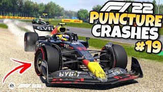 F1 22 PUNCTURE CRASHES 19 [upl. by Rice366]