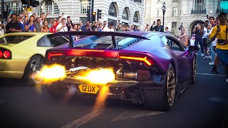 TWIN TURBO Lamborghini Huracan Performante HUGE FLAMES and Accelerations [upl. by Stickney]