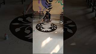 Floor Art Series Episode 1 shorts art painting drawing walldecor school teacher vlog class [upl. by Avigdor]