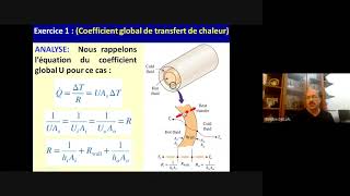 Exercice 1 Echangeurs de Chaleur Coefficient global de transfert de chaleur [upl. by Gonzalo823]