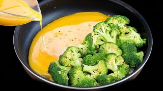 Just a few ingredients A new way to cook broccoli for breakfast Easy and delicious recipe [upl. by Noled]