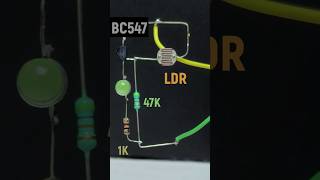 How To Make Light Sensor using LDR  simple electronics project [upl. by Iznik]