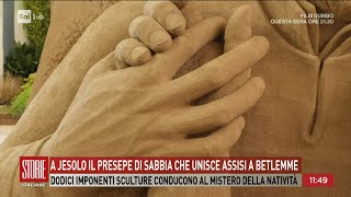 A Jesolo il presepe di sabbia  Storie italiane  27122023 [upl. by Gibb779]