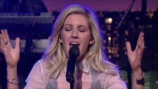 HD Ellie Goulding  quotBurnquot 12114 David Letterman [upl. by Eltsyrk]