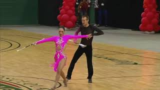 Baton Twirling Pairs Sabrina Pean and Adrien Sellier  2018 World Silver Medalists [upl. by Anear618]