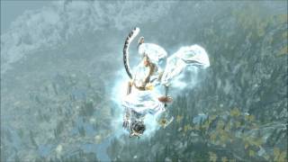 Skyrim  Mountain Falling Glitch [upl. by Eelir]