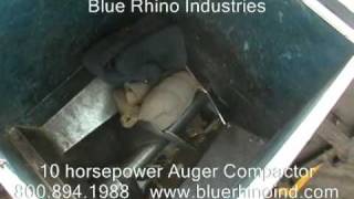 Blue Rhino 10 hp auger crushing chairs [upl. by Farland]