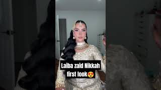 Laiba zaid nikkah look😍❤ laibazaid pakistanidrama fashion bodmonzaid nikkah canada song [upl. by Stannwood418]