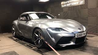 Whifbitz tuned Toyota Supra A90 stage 3 dyno powe run [upl. by Marcelline654]