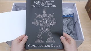 WORLD EXCLUSIVE  Nemesis Warbringer Titan  Unboxing WH40K amp HH [upl. by Adnilreh474]