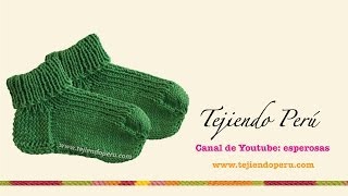 Medias tejidas con 4 agujas Parte 2 [upl. by Leahci977]