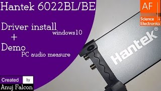 Hantek 6022BLBE  Demo  Windows 10 [upl. by Jezebel252]