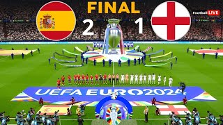 Spain Vs England 21  Euro 2024 Final Match  Full Match HD Highlights [upl. by Najram]