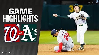 Nationals vs As Game Highlights 41224  MLB Highlights [upl. by Oah]