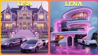 Lisa Lena luxury house and luxury Life style bedroom bags 🛍️ froks collections [upl. by Sivrup]