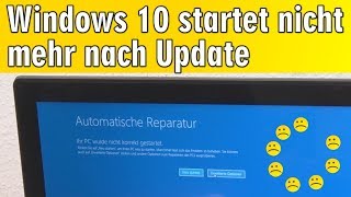 Windows 10 startet nicht mehr nach Update  Ihr PC wurde nicht korrekt gestartet [upl. by Gulick836]