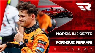 F1 İspanya GP Sıralama Turları Norris Polede Mercedes İkinci Çizgide Ferrari Formsuz  Eau Rouge [upl. by Gaye]