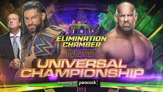 Story of Roman Reigns vs Goldberg  Elimination Chamber 2022 [upl. by Mitchael]