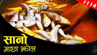 Sano Macha Pakaune Tarika  How to Cook Small Fish Curry  Sano Macha Ko Jhol Banaune Tarika [upl. by Nnyltiak]