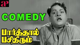 Parthaal Pasi Theerum Movie Comedy  Sivaji  Gemini Ganesan  Savithri  Thangavelu  M Saroja [upl. by Nosnirb702]