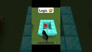 Minecraft Logic In 37 Seconds 😅shorts [upl. by Anoiek22]