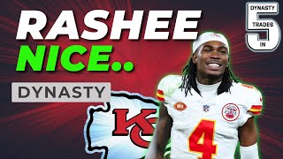 Heres what WERE DOING with Rashee Rice WHEELS UP  Dynasty Fantasy Football [upl. by Hanavas]