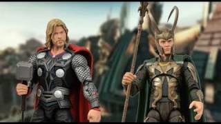 Thor Movie Marvel Select Thor amp Loki Action Figure Toy Review [upl. by Nahsed]