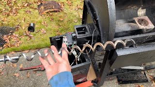 Jammed Auger EASIEST WAY to fix Pellet grill For hopper removal see description [upl. by Zoe]