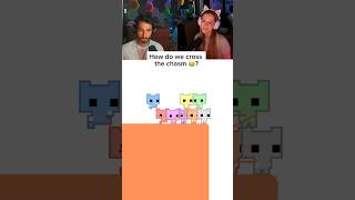 8 person pico park is pure pandemonium 😂 picopark coopgame gamercouple funnygaming [upl. by Ronn]