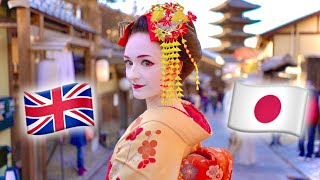 Geisha Makeover in Kyoto Japan  Maiko Transformation Experience [upl. by Archer478]