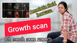 How to read growth scan report  amniotic fluid Jada ho to kya 😔 pregnancy pregnancycare scan [upl. by Kamp]