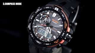 CASIO PROTREK PRW6000 Basic operation instructions プロトレック PRW6000 動画解説 [upl. by Anabelle]